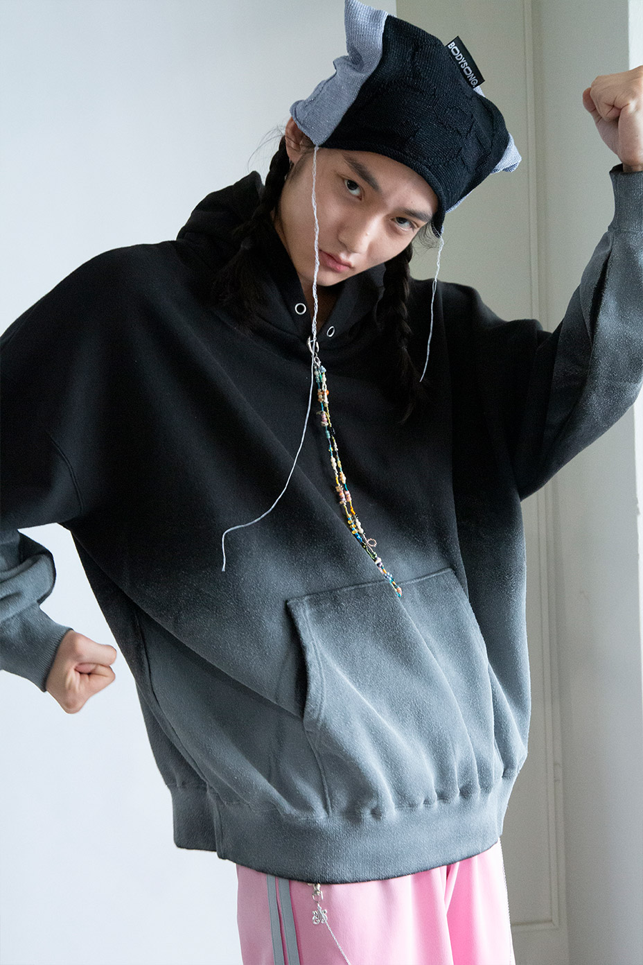 PATCHWORK FLORAL KNIT CAP [ BODYSONG / �ܥǥ����� ] BS260707