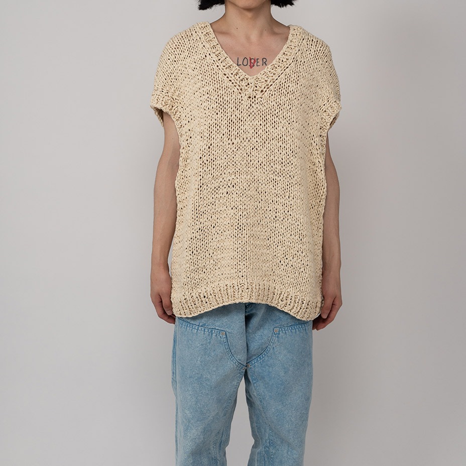 Shoelace Knitted Vest [ G10VT022 ] Myne / �ޥ���