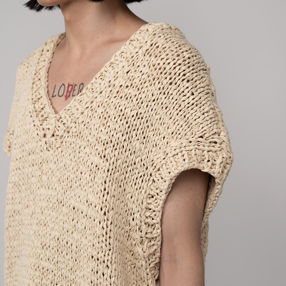 Shoelace Knitted Vest [ G10VT022 ] Myne / �ޥ���
