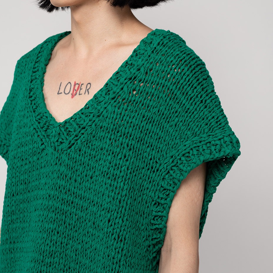 Shoelace Knitted Vest [ G10VT022 ] Myne / �ޥ���