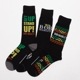 BOB MARLEY 3PAIR ASSORTED CREW /  [ BOC371 ] Perris Socks / �ڥ꡼�����å���