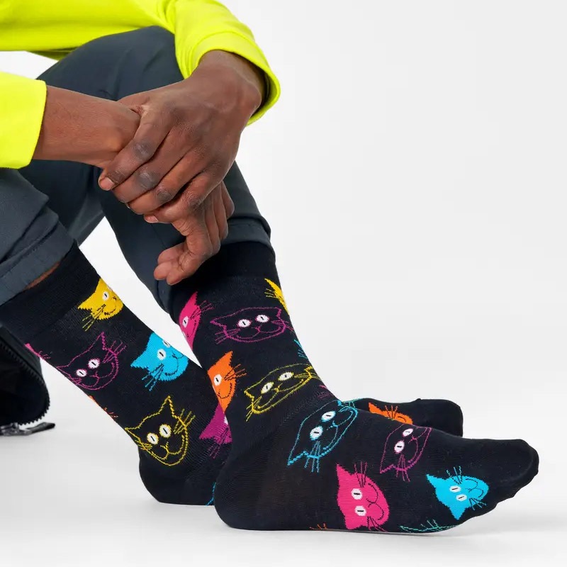Cat Sock [ 10201011-98 ] Happy Socks / �ϥåԡ����å���