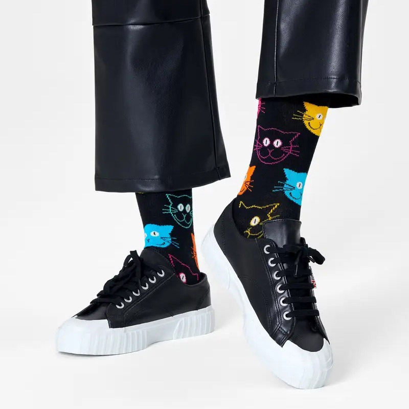 Cat Sock [ 10201011-98 ] Happy Socks / �ϥåԡ����å���