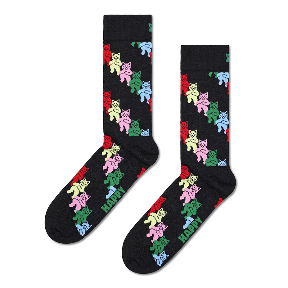 Dancing Cats Sock [ 10240070-98 ] Happy Socks / �ϥåԡ����å���