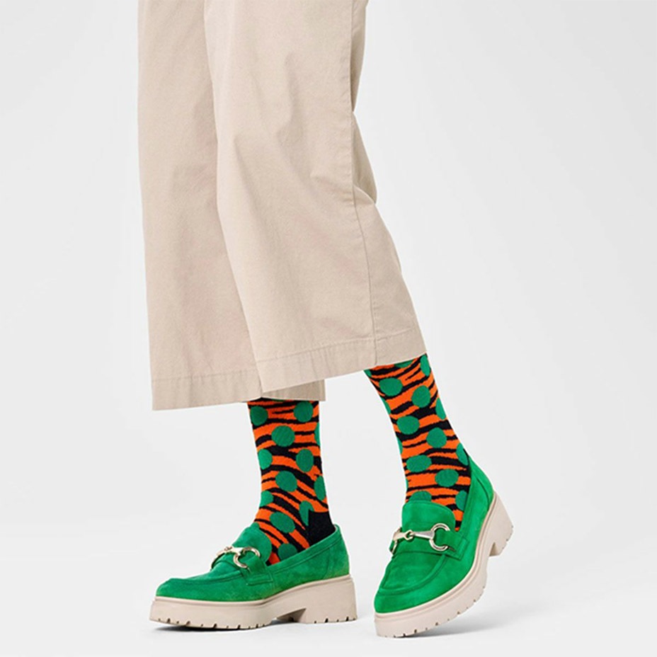 Tiger Dot Sock [ 10240089-98 ] Happy Socks / �ϥåԡ����å���