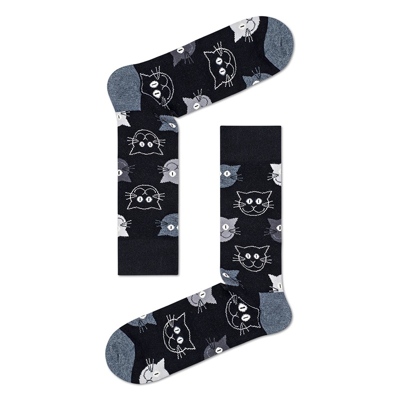 3-Pack Mixed Cat Socks Gift Set [ 10203304-01 ] Happy Socks / �ϥåԡ����å���