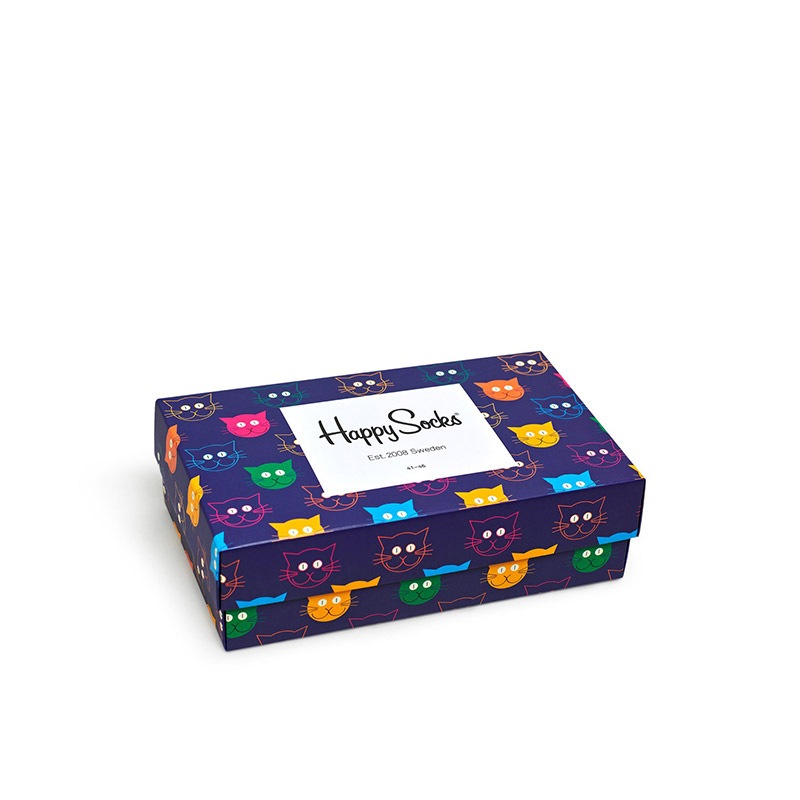 3-Pack Mixed Cat Socks Gift Set [ 10203304-01 ] Happy Socks / �ϥåԡ����å���