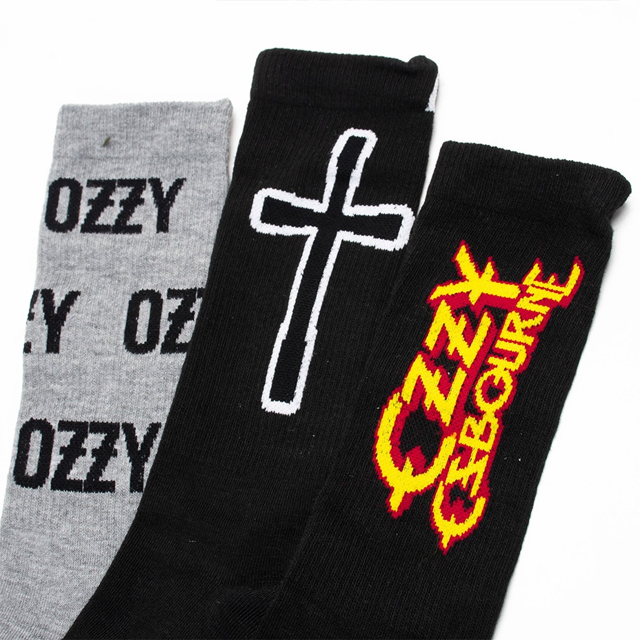 3PAIR PACK OZZY OSBOURNE ASSORTED CREW / [ OZD370 ] Perris Socks / �ڥ꡼�����å���