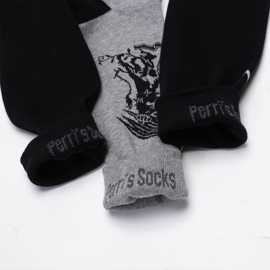 3PAIR PACK QUEEN ASSORTED CREW / [ QUC370 ] Perris Socks / �ڥ꡼�����å���