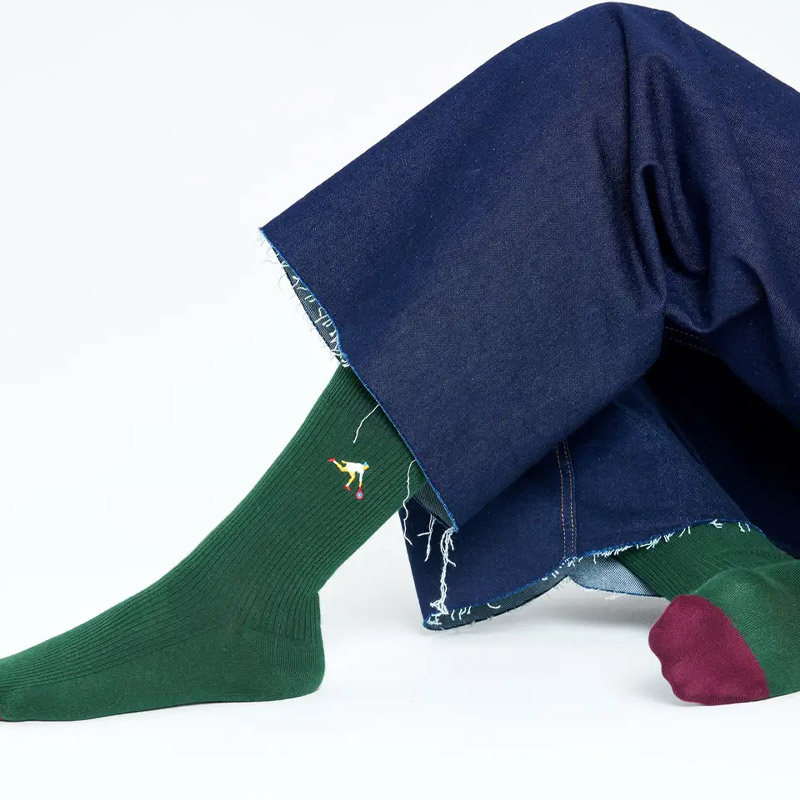 Ribbed Embroidery Game Set Sock [ 10211118-55 ] Happy Socks / �ϥåԡ����å���