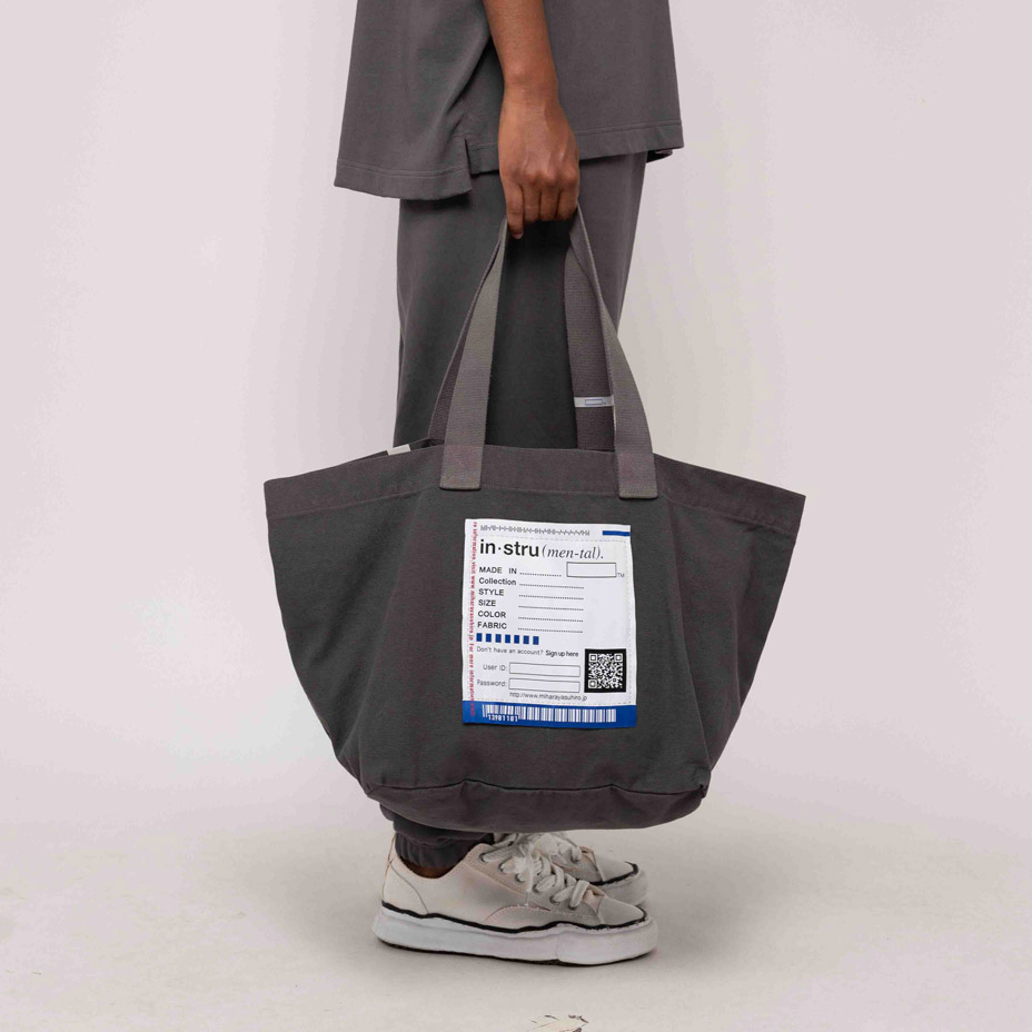 Big Name Tote Bag [ in��stru(men-tal). / ���󥹥ȥ��󥿥� ] I12BG701