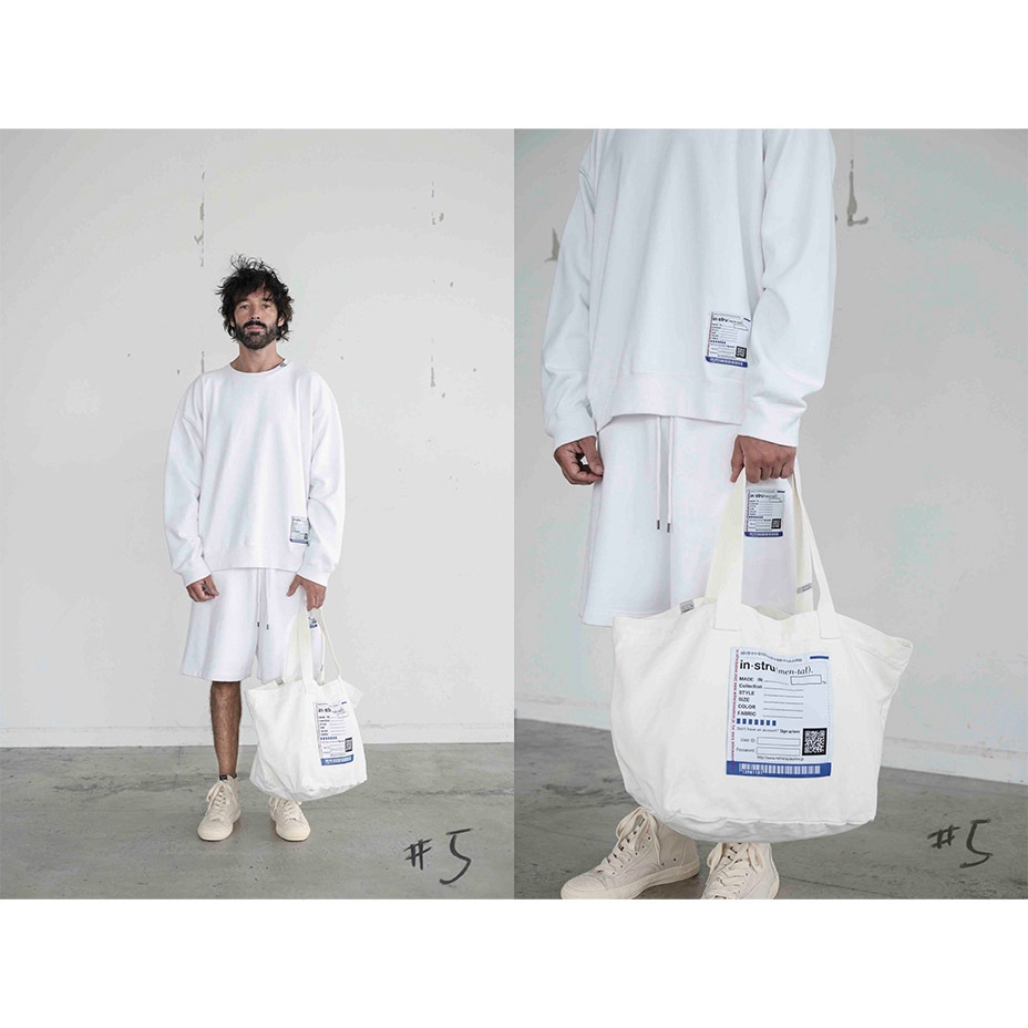 Big Name Tote Bag [ in��stru(men-tal). / ���󥹥ȥ��󥿥� ] I12BG701