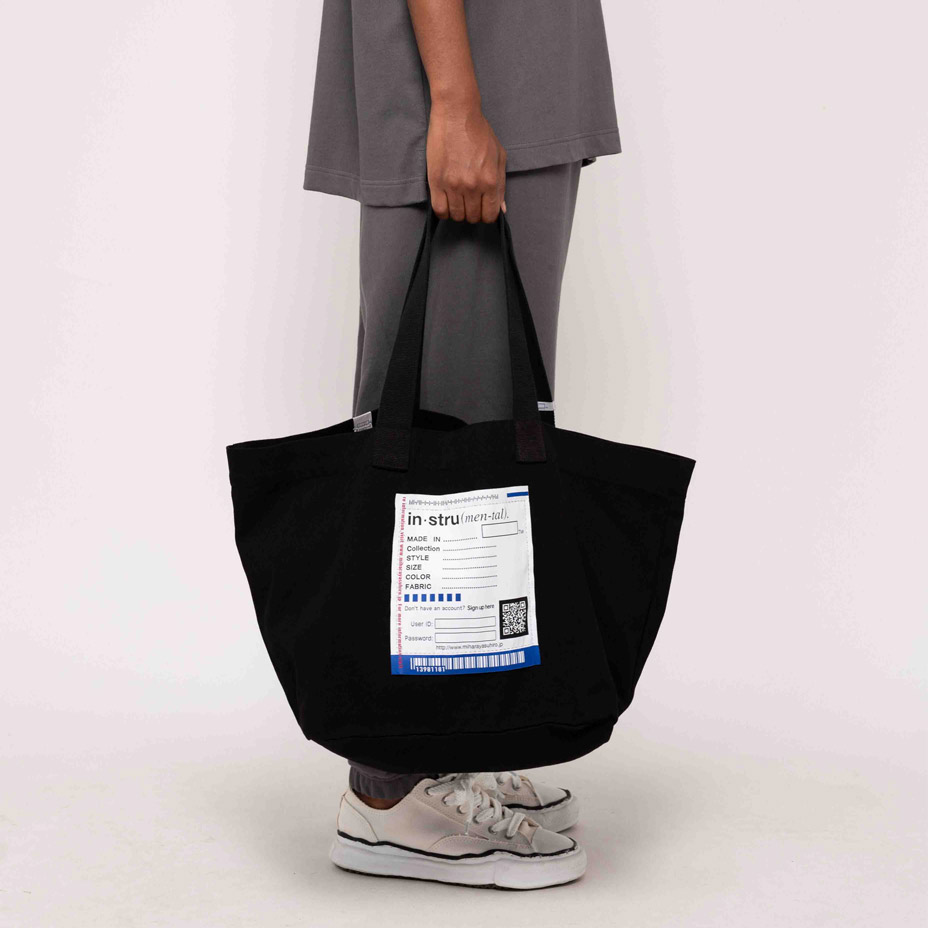 Big Name Tote Bag [ in��stru(men-tal). / ���󥹥ȥ��󥿥� ] I12BG701