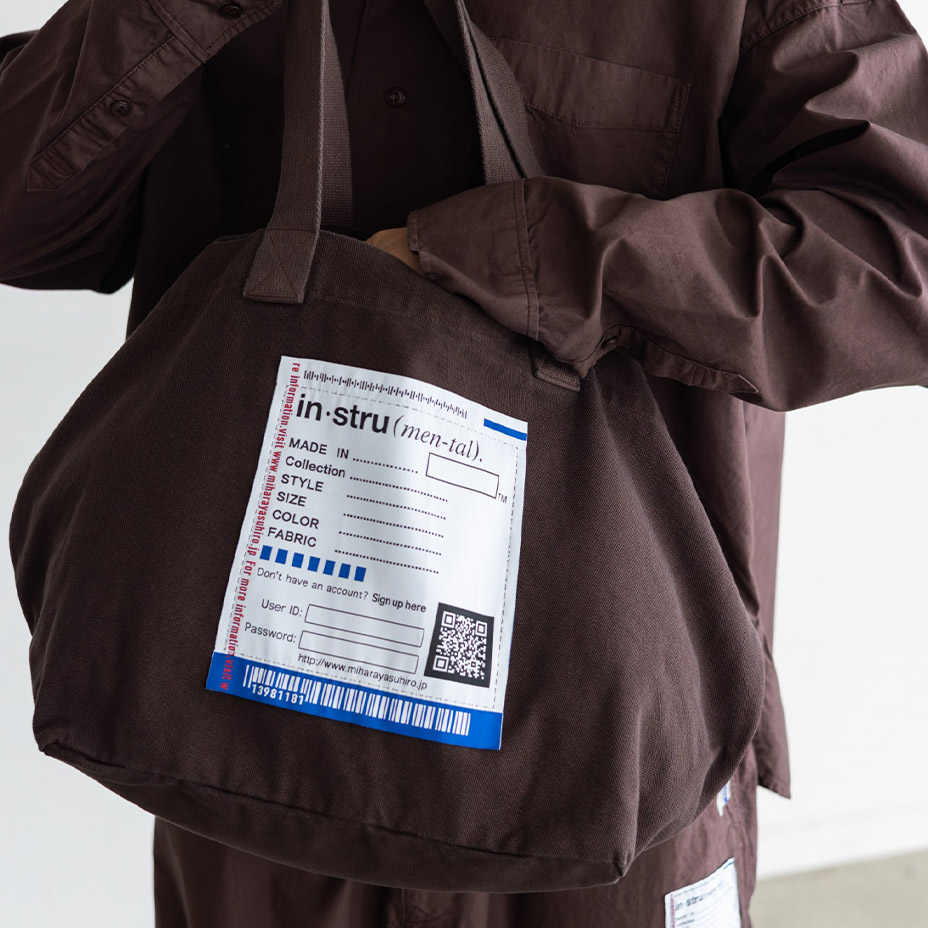 Big Name Tote Bag [ in��stru(men-tal). / ���󥹥ȥ��󥿥� ] I12BG701