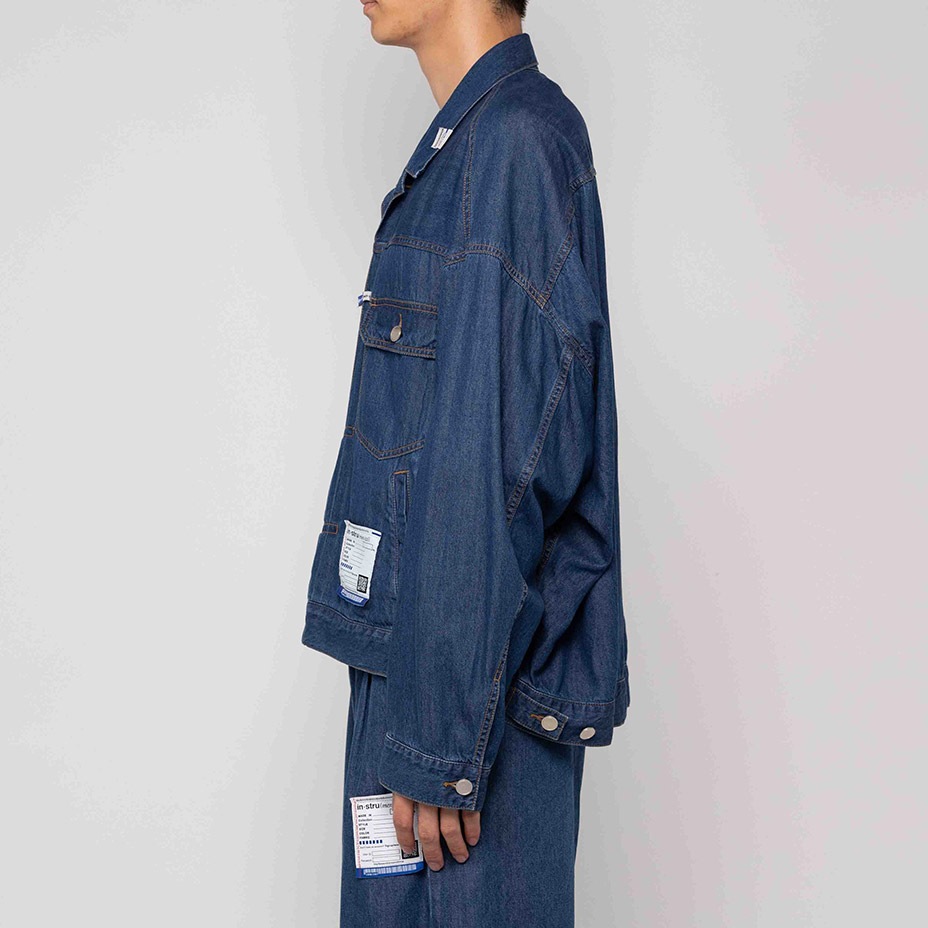 Cotton Tencel Denim Jacket [ in��stru(men-tal). / ���󥹥ȥ��󥿥� ] I12BL001