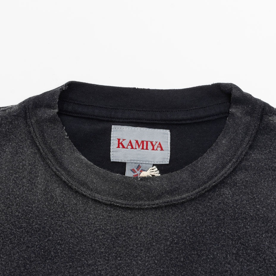 "THE DARKNESS WILL DISAPPEAR" Distressed T-shirt [ KAMIYA / ���ߥ� ] G16TS086