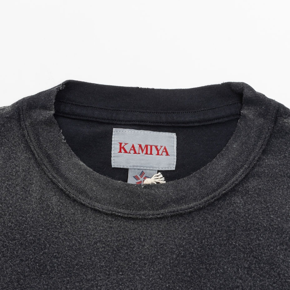 "COYOTE ANGEL" Distressed Pocket T-shirt [ KAMIYA / ���ߥ� ] G16TS089