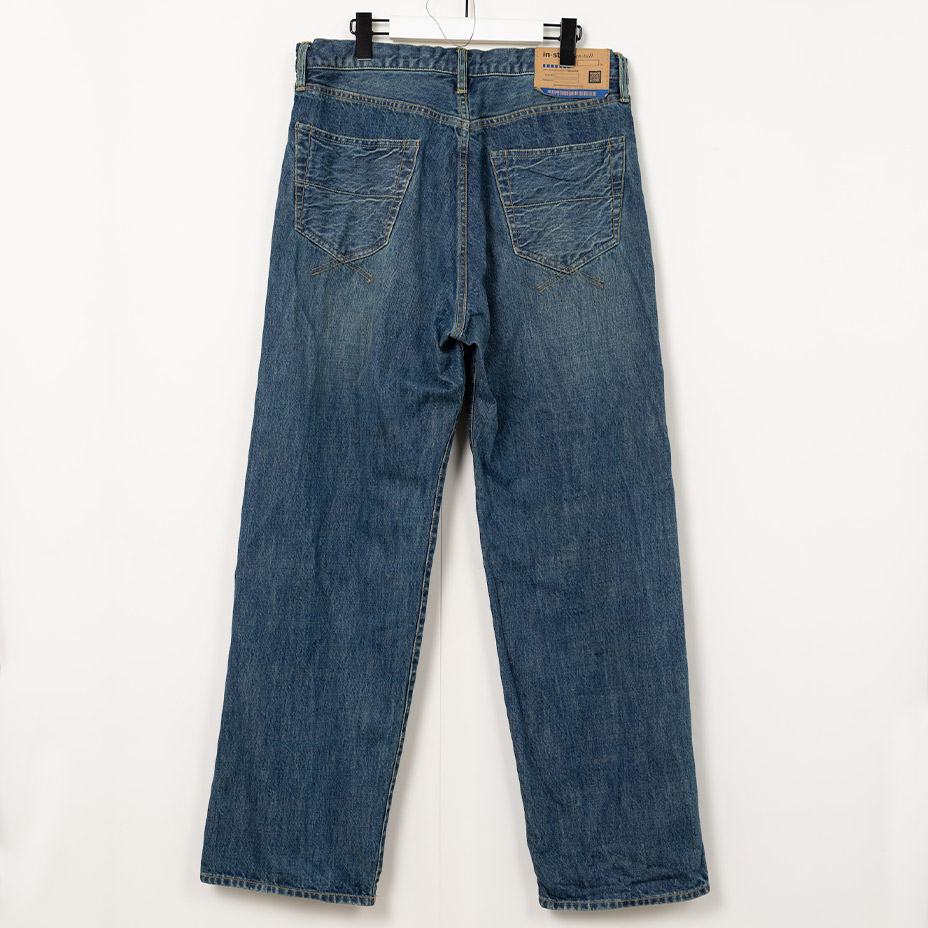 HARD WASHED SELVAGE DENIM STRAIGHT PANTS [ in��stru(men-tal). / ���󥹥ȥ��󥿥� ] I16PT082