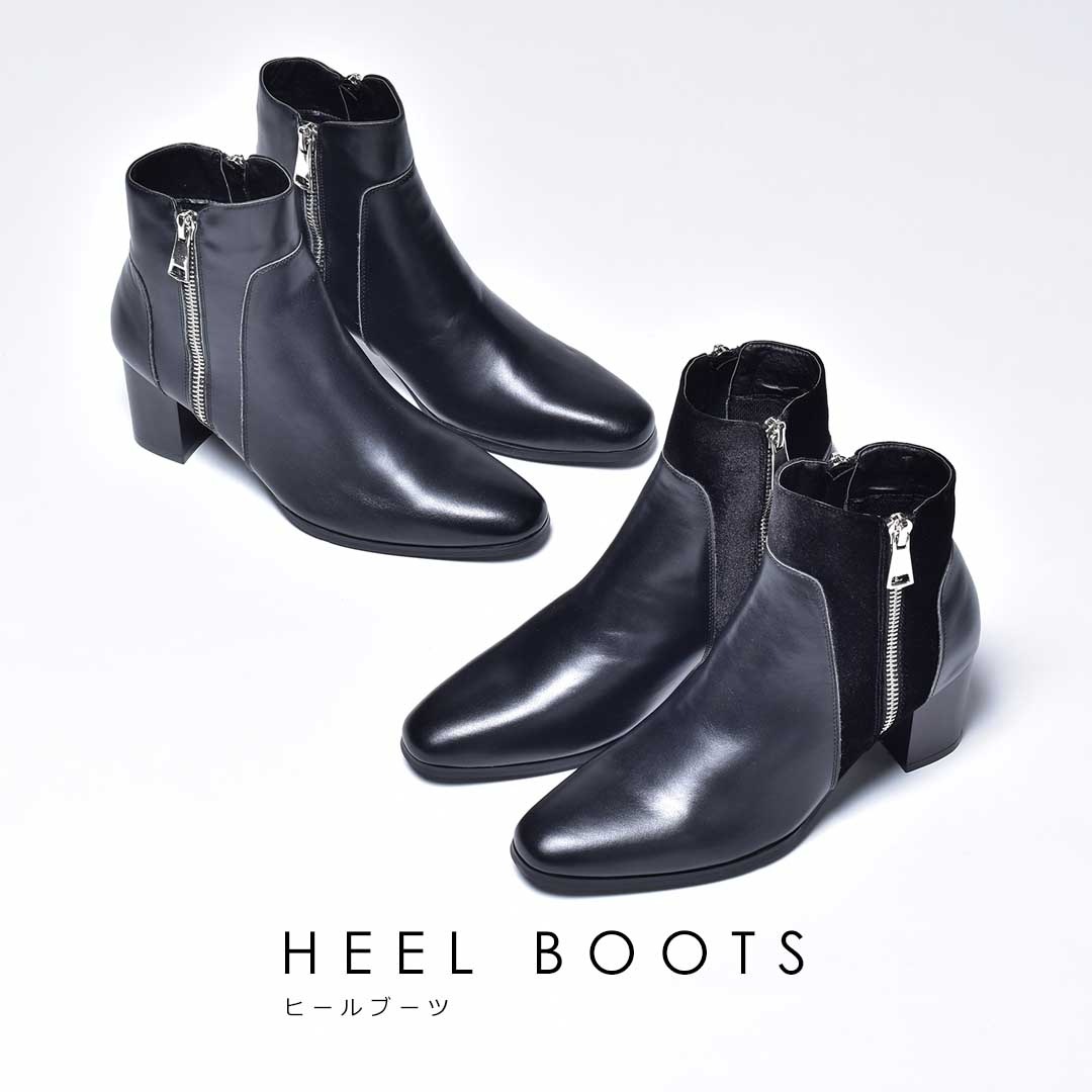 新品 レザー ヒールブーツ [ ELB516-3] エンデヴァイス スエード レザー ヒールブーツ [ ELB516-3 ] endevice / エンデヴァイス