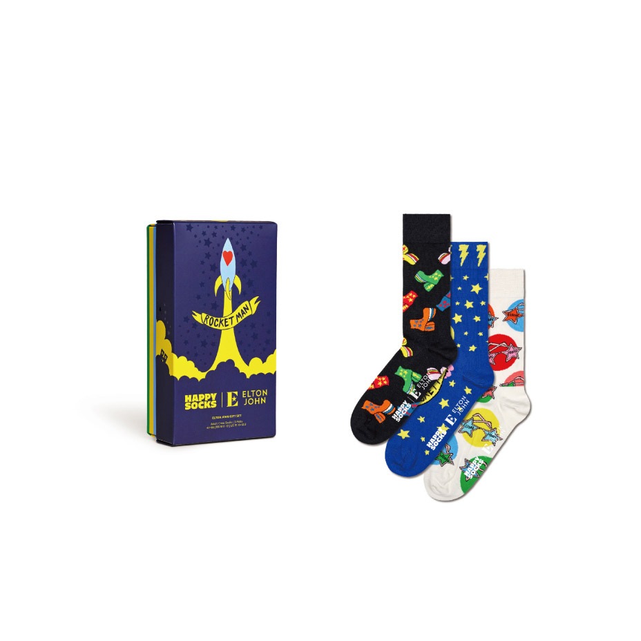 Elton John 3-Pack Gift Set [ 14243001-01 ] Happy Socks / �ϥåԡ����å���