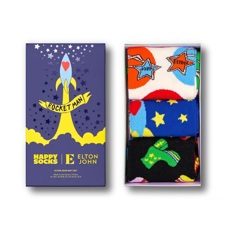 Elton John 3-Pack Gift Set [ 14243001-01 ] Happy Socks / �ϥåԡ����å���