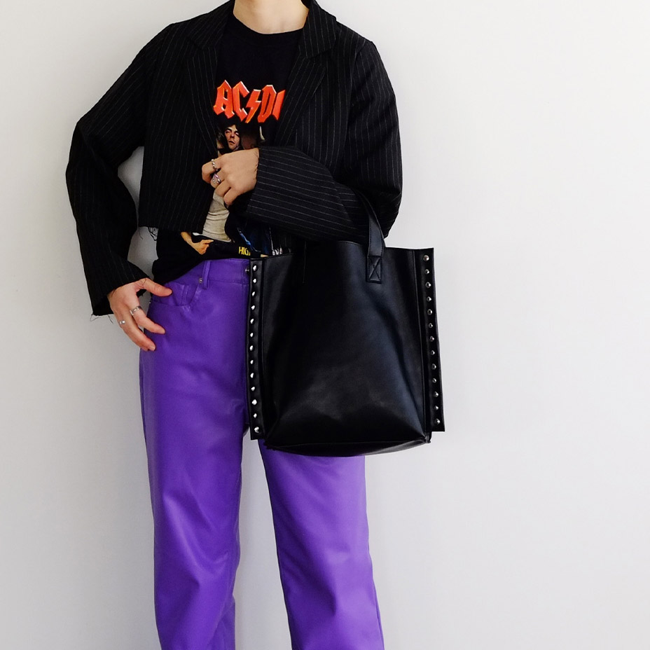rivet 2way tote [ C24004 ] cheek / ������