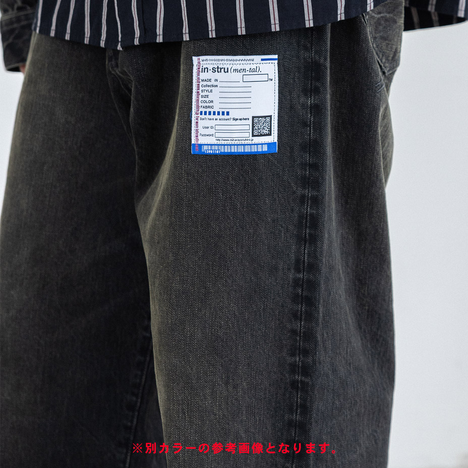 HARD WASHED SELVAGE DENIM BAGGY PANTS [ in��stru(men-tal). / ���󥹥ȥ��󥿥� ] I16PT083