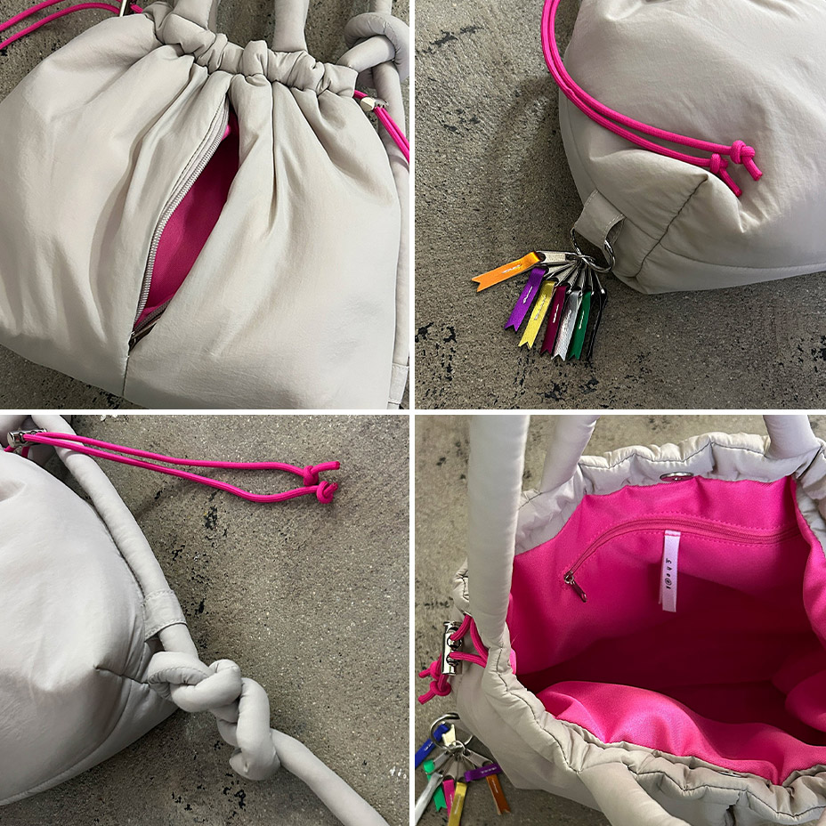 puff kinchaku 2way tote [ C25003 ] cheek / ������