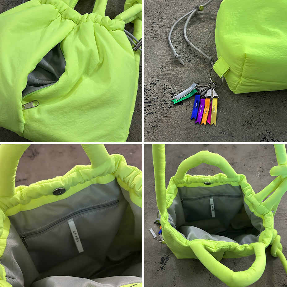 puff kinchaku 2way tote [ C25003 ] cheek / ������