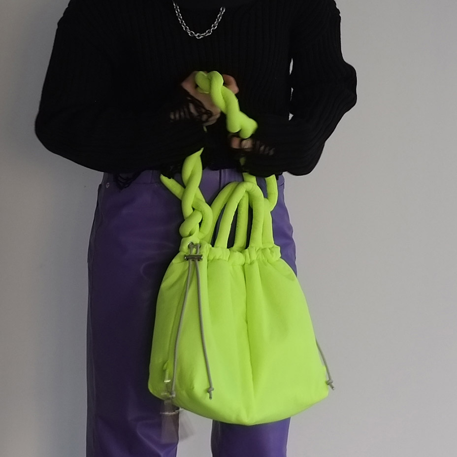 puff kinchaku 2way tote [ C25003 ] cheek / ������