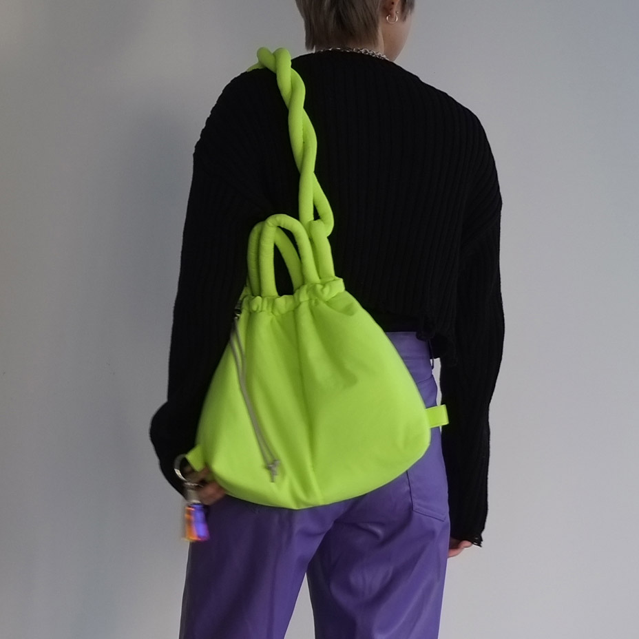 puff kinchaku 2way tote [ C25003 ] cheek / ������