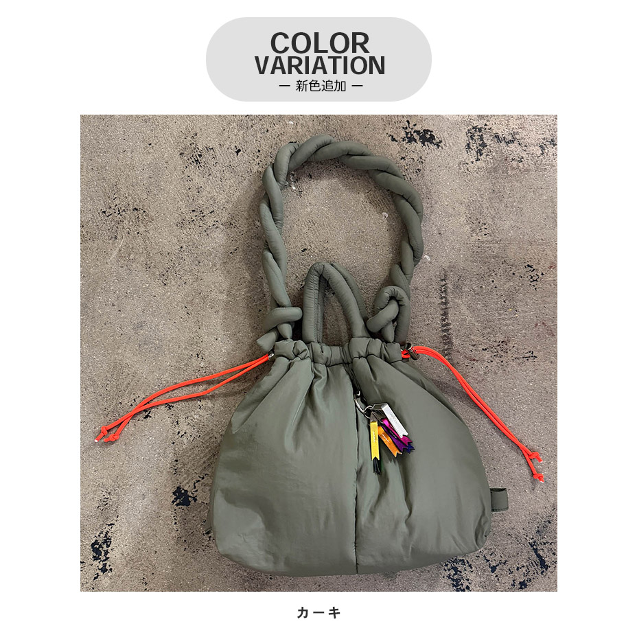 puff kinchaku 2way tote [ C25003 ] cheek / ������