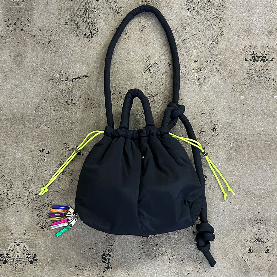 puff kinchaku 2way tote [ C25003 ] cheek / ������