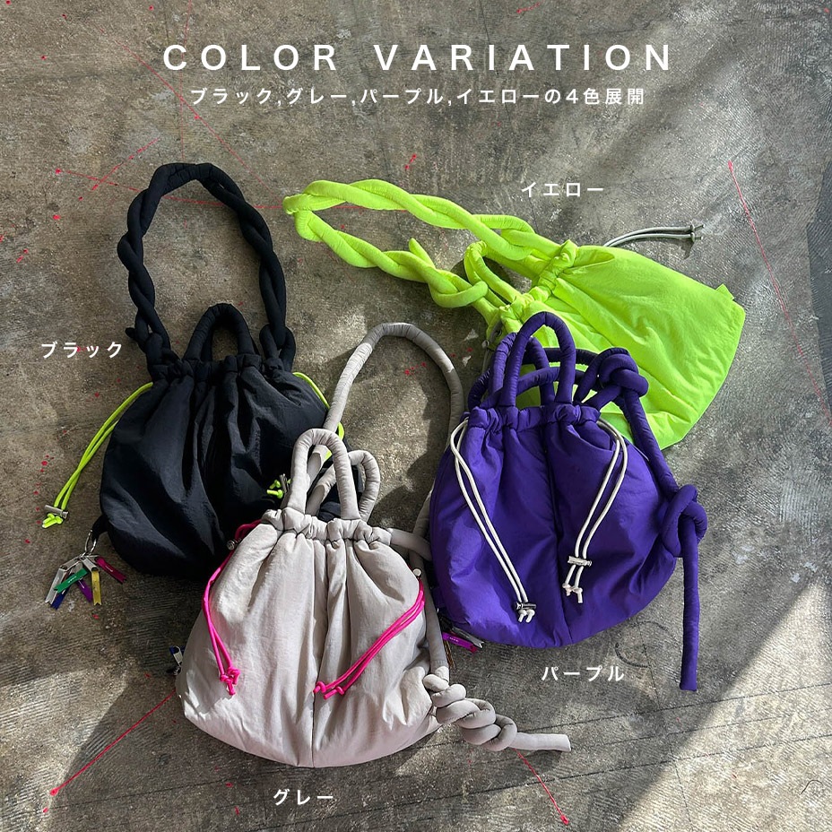 puff kinchaku 2way tote [ C25003 ] cheek / ������