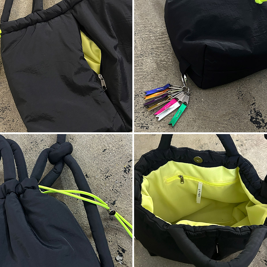 puff kinchaku 2way tote [ C25003 ] cheek / ������