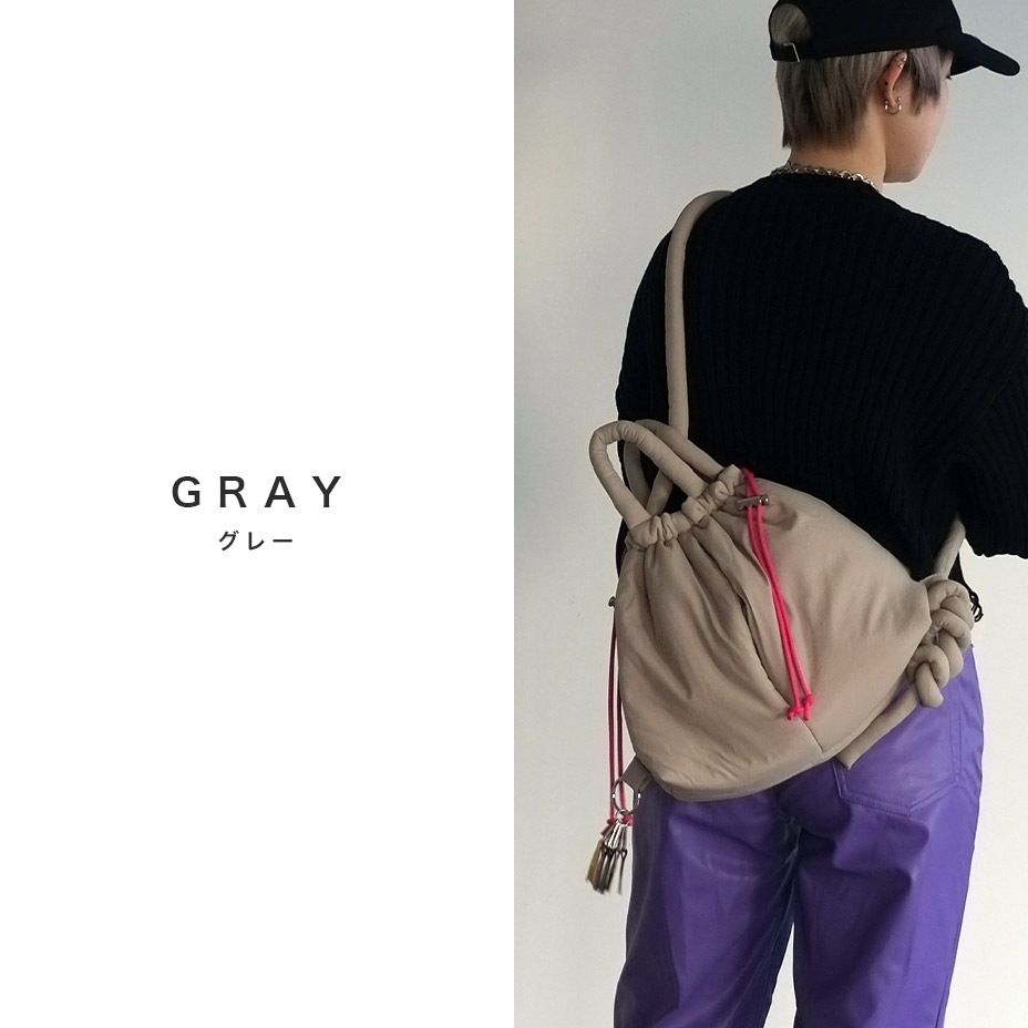 puff kinchaku 2way tote [ C25003 ] cheek / ������