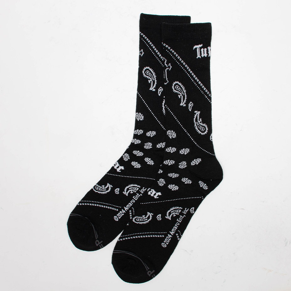 3PAIR PACK TUPAC ASSORTED CREW / [ TUC370 ] Perris Socks / �ڥ꡼�����å���
