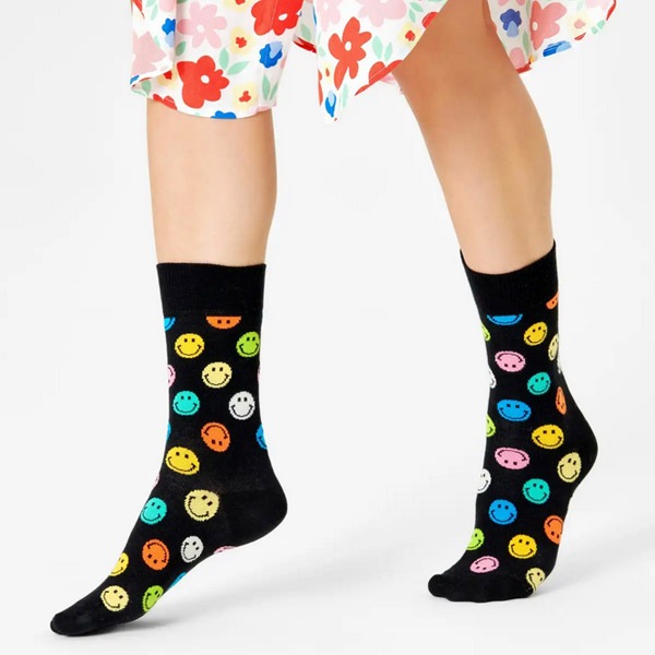 Big Smiley Dot Sock [ 14221006-98 ] Happy Socks / �ϥåԡ����å���
