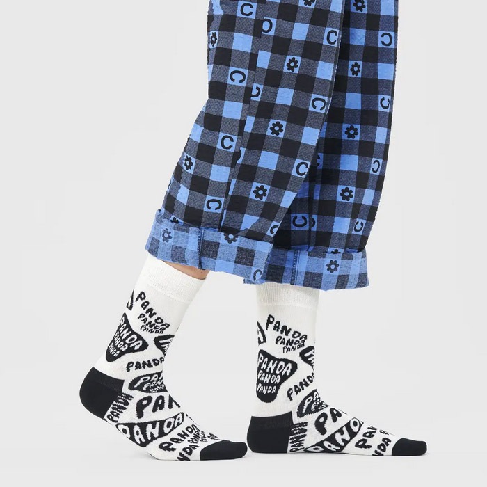 Panda - Panda - Panda Sock [ 14221008-90 ] Happy Socks / �ϥåԡ����å���