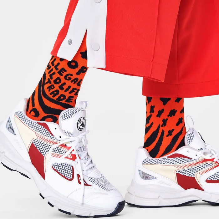 Stop Illegal Online Wildlife Trade Sock [ 14221011-35 ] Happy Socks / �ϥåԡ����å���