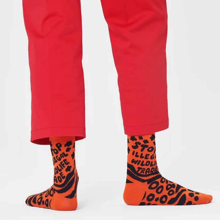 Stop Illegal Online Wildlife Trade Sock [ 14221011-35 ] Happy Socks / �ϥåԡ����å���