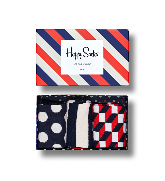 Stripe Gift Box 3-Pack [ 147008-01 ] Happy Socks / �ϥåԡ����å���