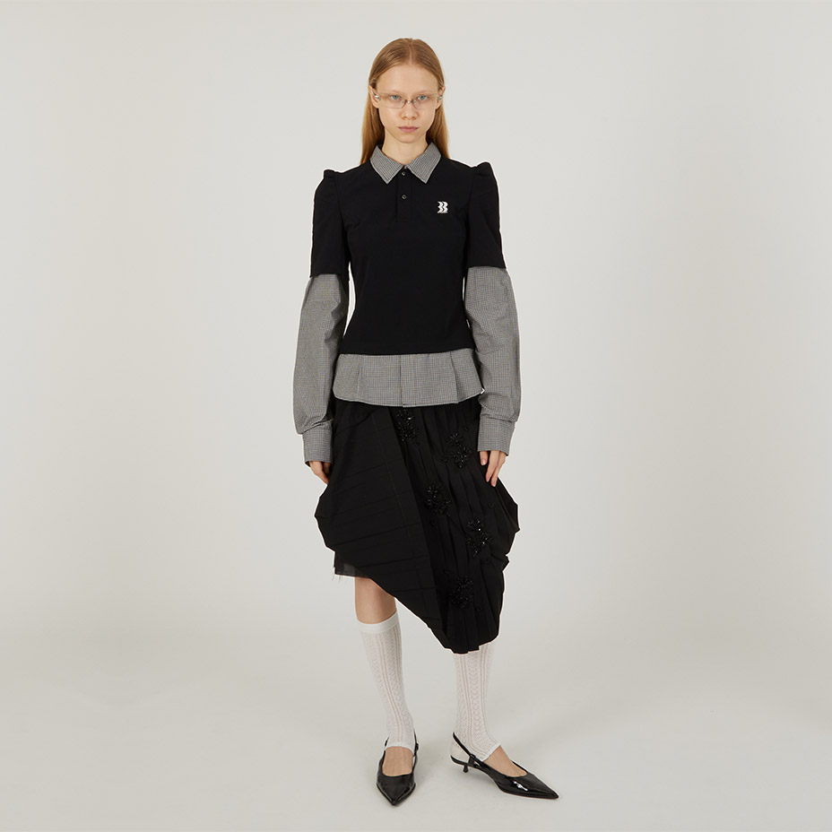 Cigarettes Polo Combo Shirt / a-TP13 [ BASICKS / �٥����å���  ] BSCS-A-TP13