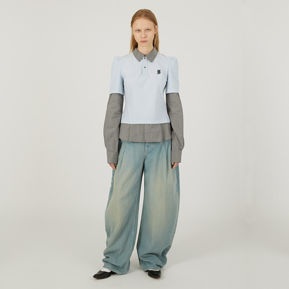 Cigarettes Polo Combo Shirt / a-TP13 [ BASICKS / �٥����å���  ] BSCS-A-TP13