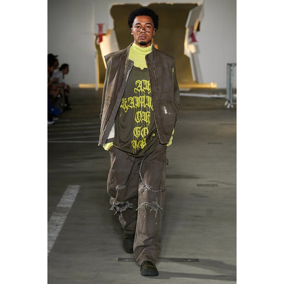 Boro Painter Pants [ G11PT026 ] KAMIYA / ���ߥ�
