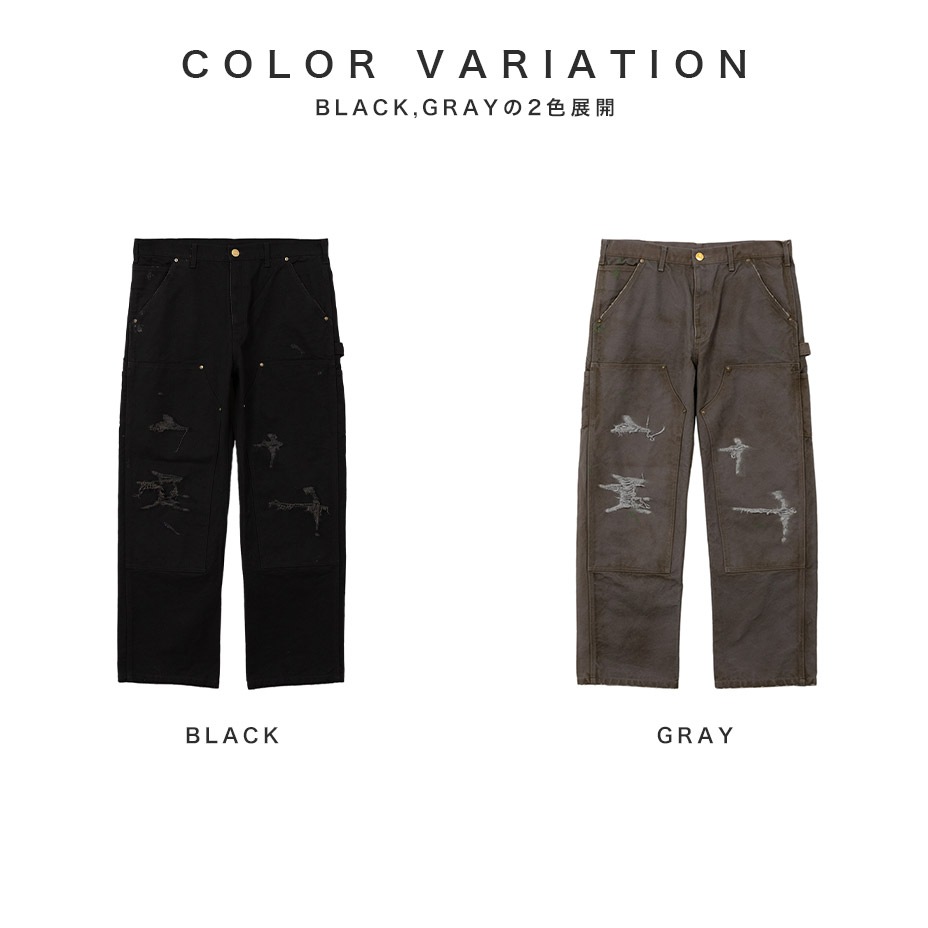 Boro Painter Pants [ G11PT026 ] KAMIYA / ���ߥ�
