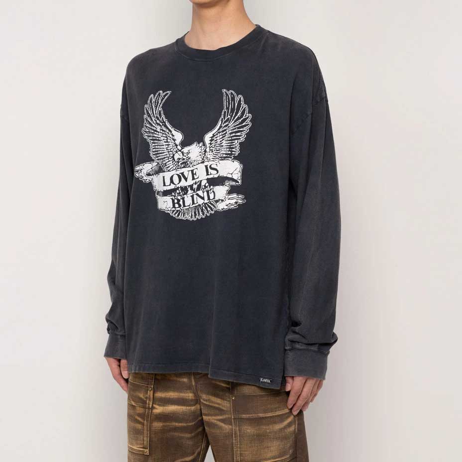 Words Printed Knit Tee [ G13LT075 ] KAMIYA / ���ߥ�