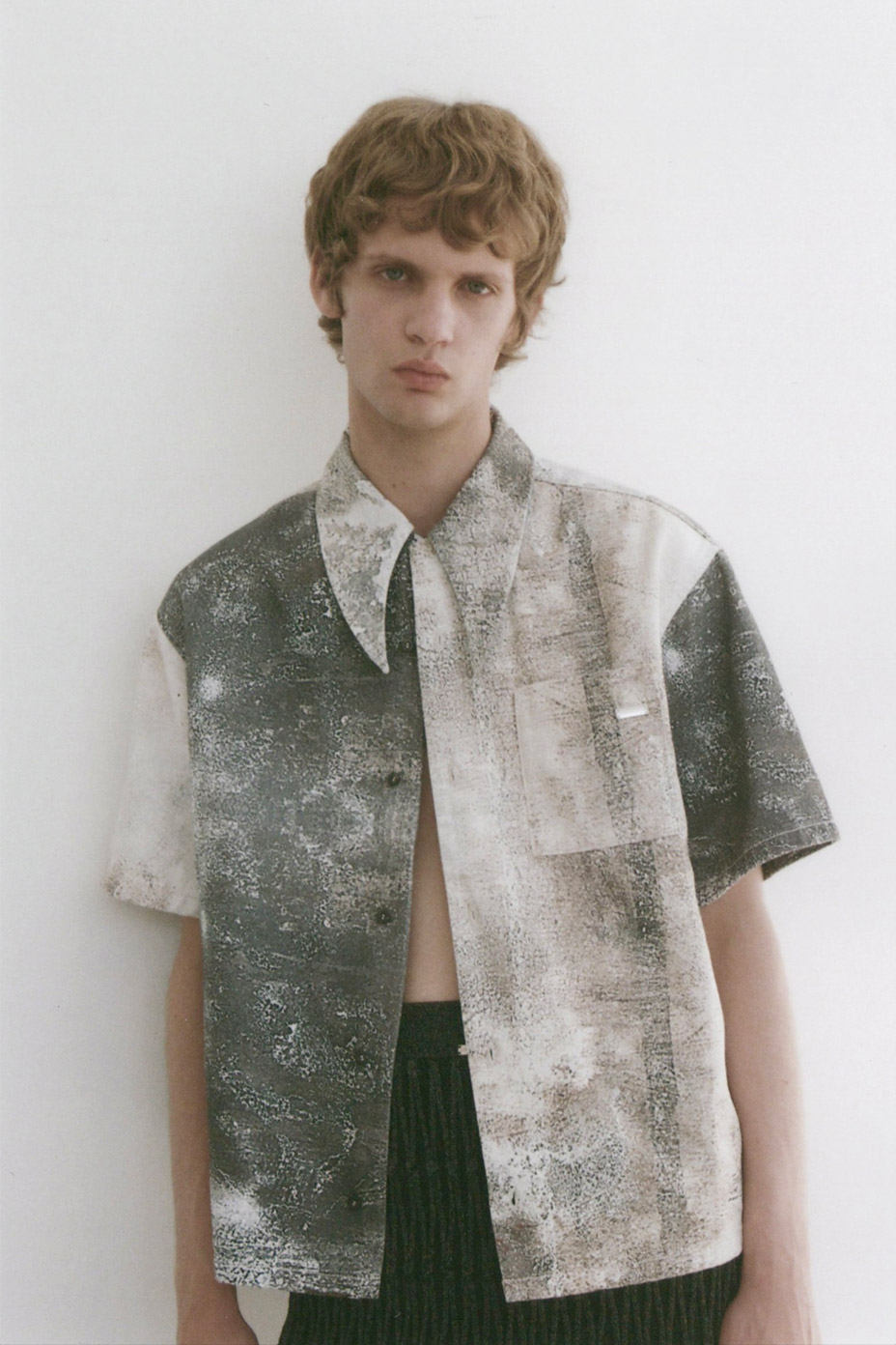 ��Sabi�� Denim Short Sleeve Shirt [ MIKAGE SHIN / �ߥ��� ���� ] MGS-26SS-0402