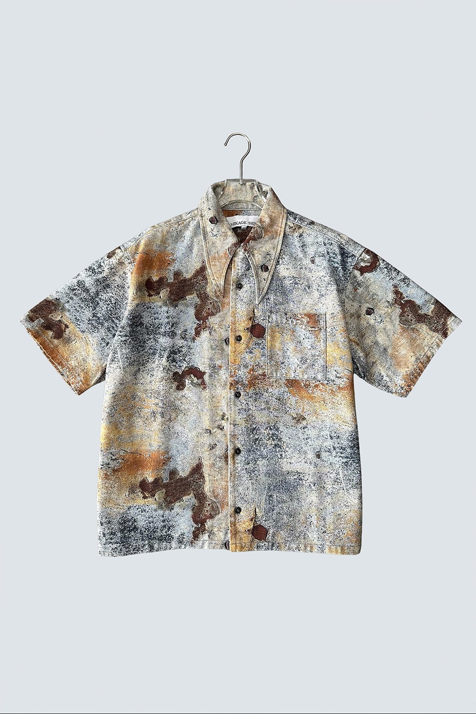 ��Sabi�� Denim Short Sleeve Shirt [ MIKAGE SHIN / �ߥ��� ���� ] MGS-26SS-0402