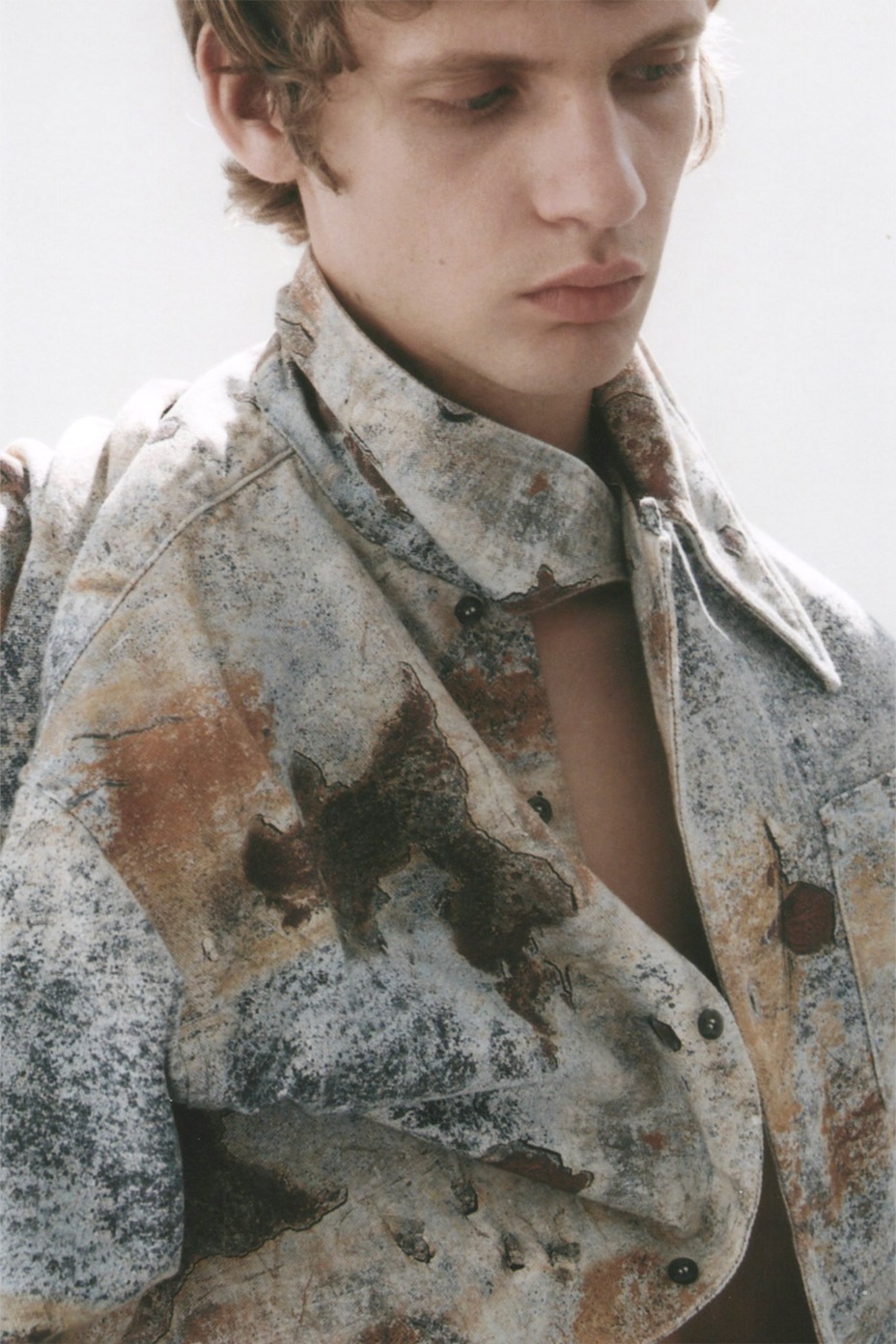 ��Sabi�� Denim Short Sleeve Shirt [ MIKAGE SHIN / �ߥ��� ���� ] MGS-26SS-0402